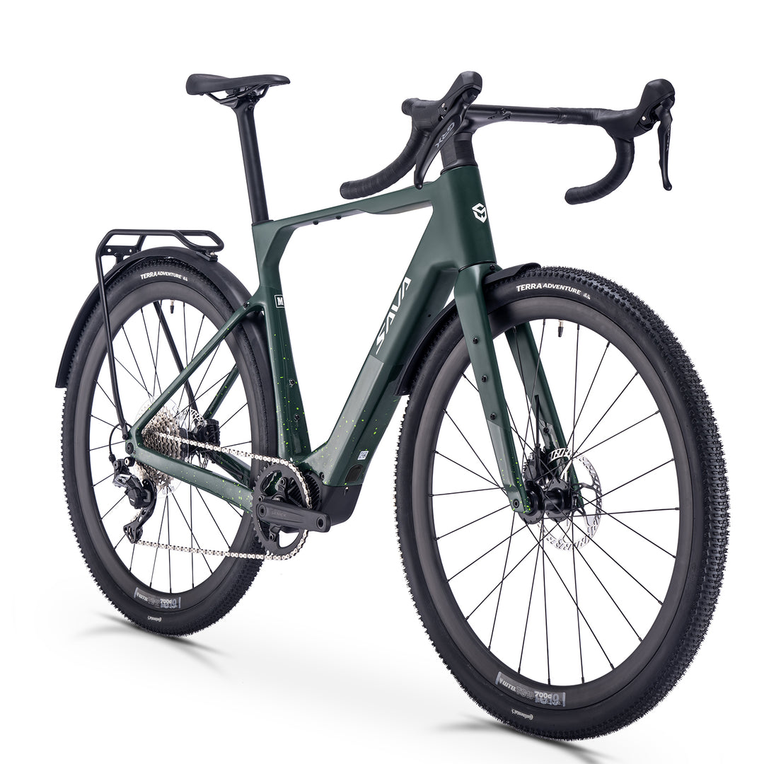 SAVA Gelaro S6 Plus Carbon E-Bike-Green  Side