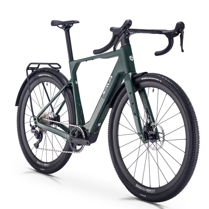 SAVA Gelaro S6 Plus Carbon E-Bike-Green  Side