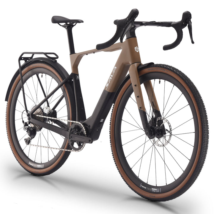 SAVA Gelaro S6 Plus Carbon E-Bike-Camel