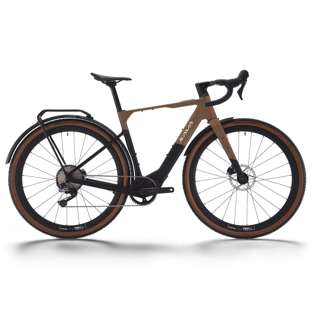 SAVA Gelaro S6 Plus Carbon E-Bike-Camel